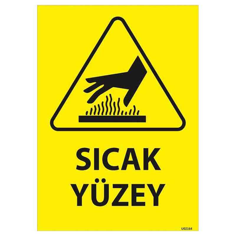 Sıcak Yüzey Uyarı Levhası