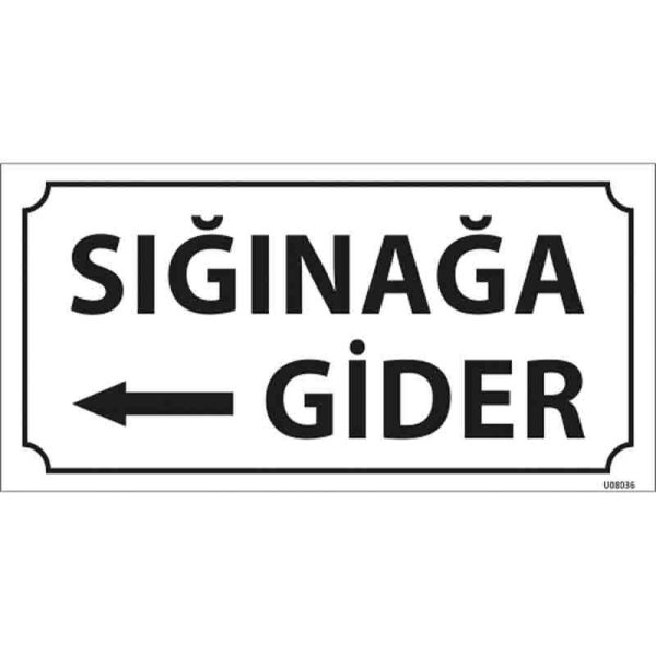 Sığınağa Gider Sol Ok