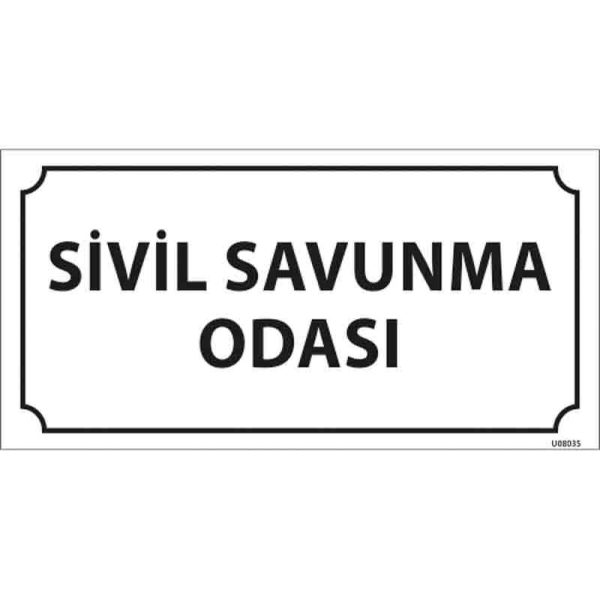 Sivil Savunma Odası Kapı İsimliği