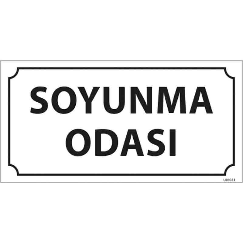 Soyunma Odası Kapı İsimliği