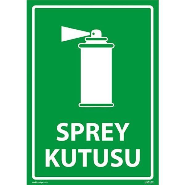 Sprey Kutusu Uyarı Levhası