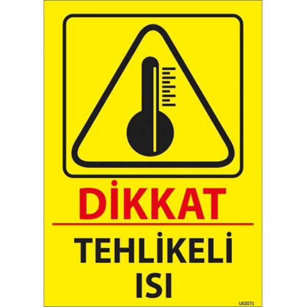 Tehlikeli Isı Uyarı Levhası