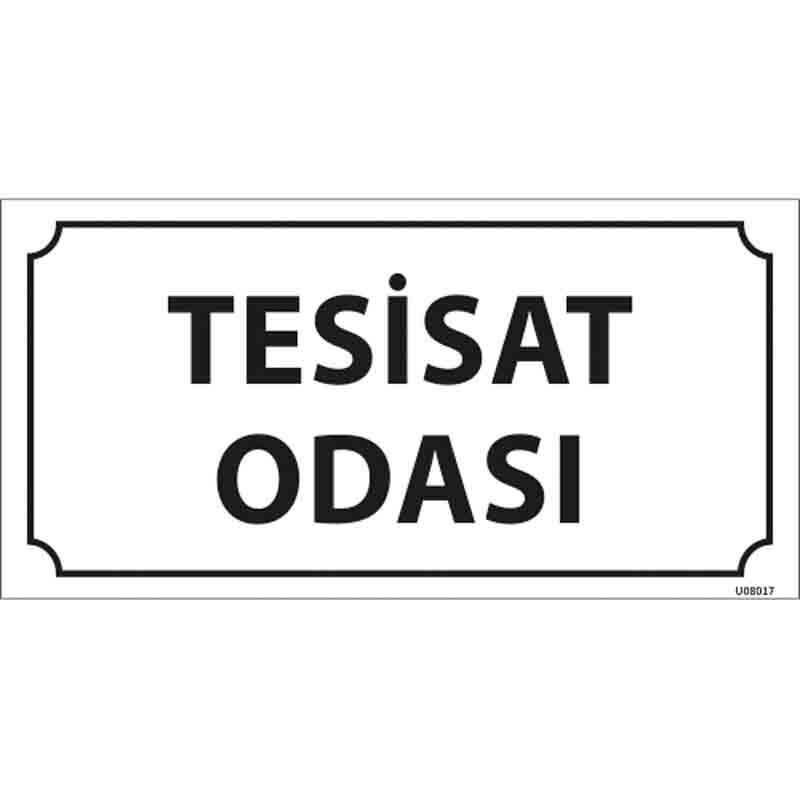 Tesisat Odası Kapı İsimliği