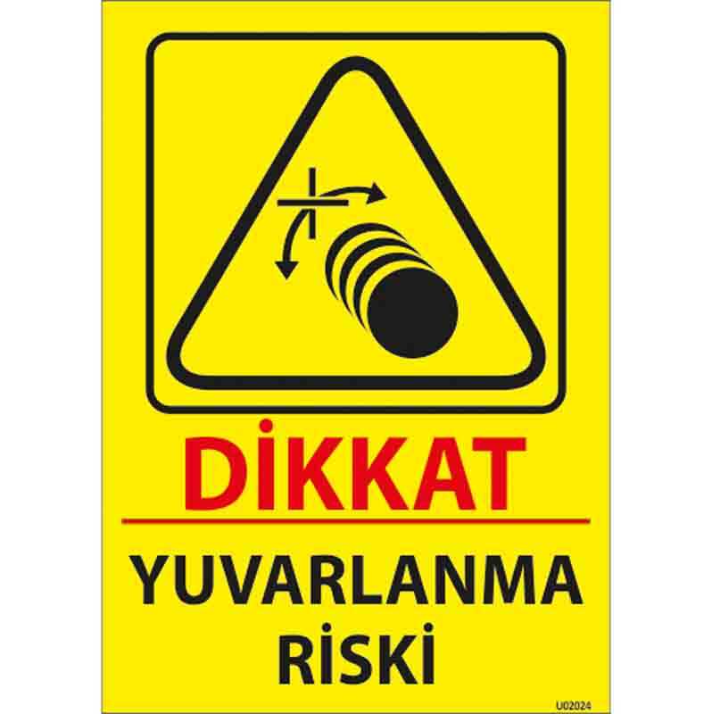 Yuvarlanma Riski Uyarı Levhası