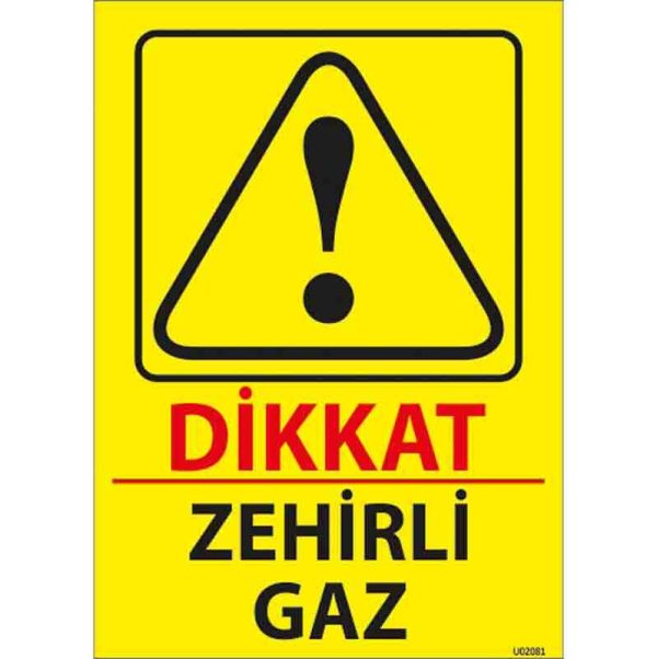 Zehirli Gaz Uyarı Levhası